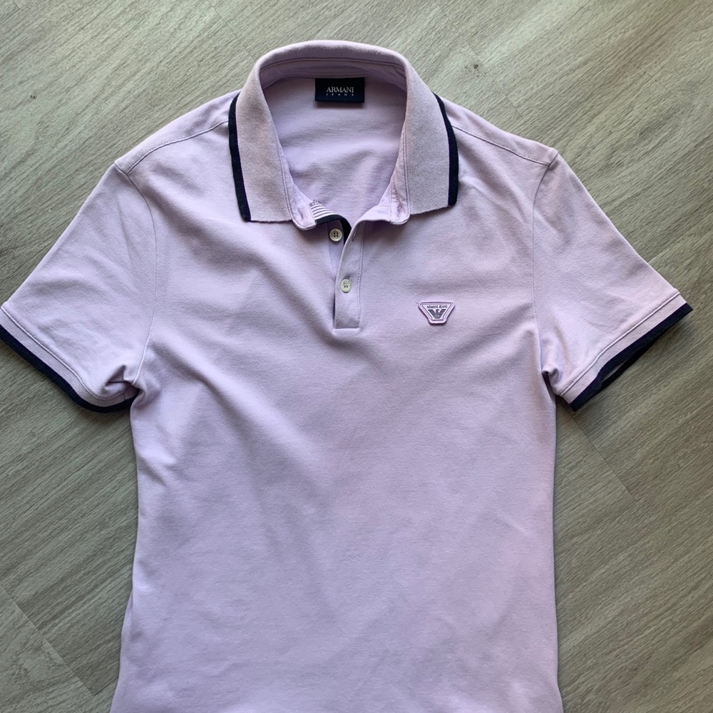 Men’s Armani Purple Polo
